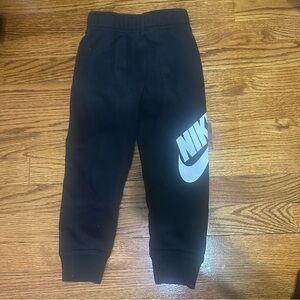 Nike Kids Black Sweatpants with Logo